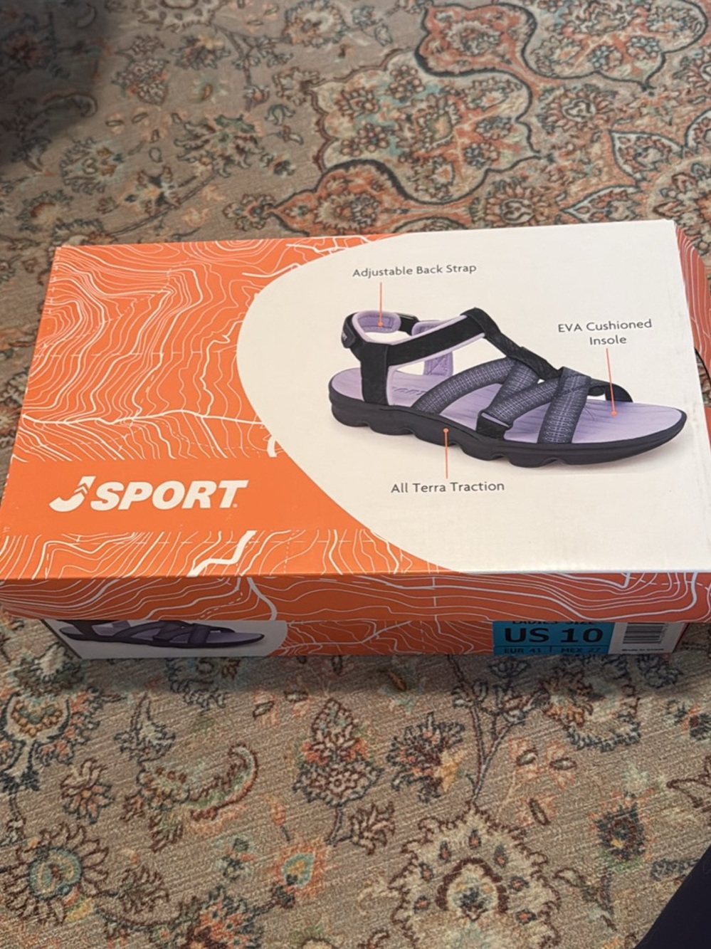 NIB Brand New JSport Kaia Women’s Sport Sandals – Size 10